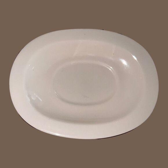 Vintage Corning Ware Abundance Gravy Boat & Underplate Stoneware - Picture 4 of 6